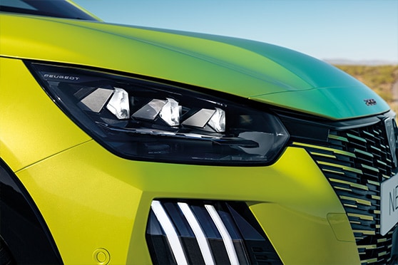 Bildbeschreibung: PEUGEOT 208 Nahaufnahme